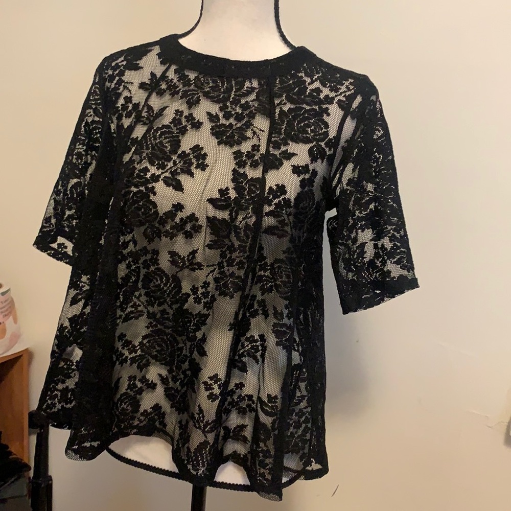 Black Lace Tee